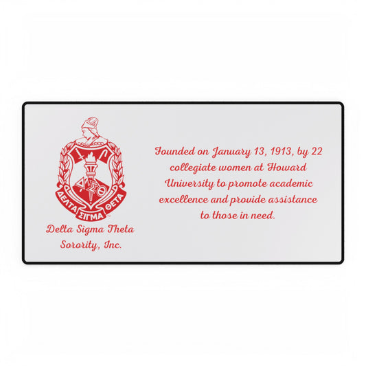 Delta Sigma Theta Extended Mouse Pad