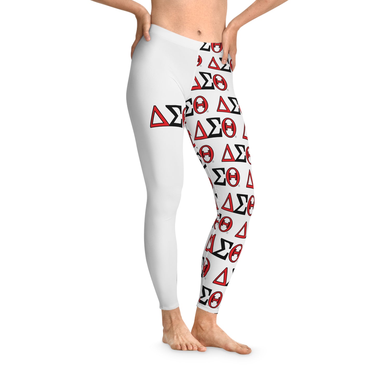 DST White Stretchy Leggings