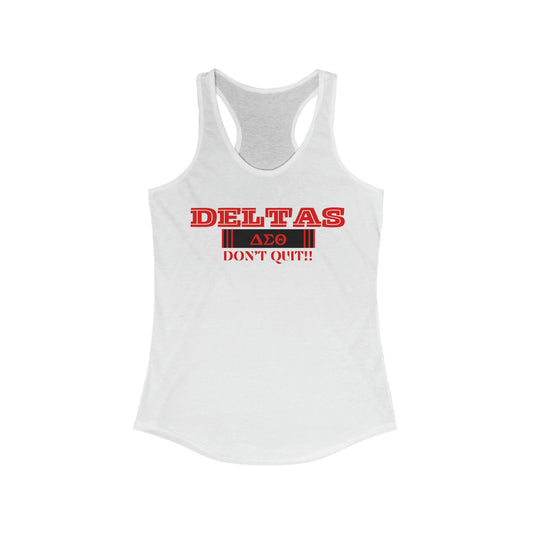 Deltas Don't Quit Workout Tank