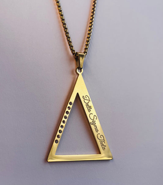 Regal Delta Necklace (Gold Plated)