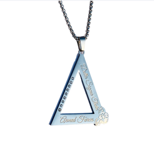 ΔΣΘ Armed Forces Pendant & Necklace