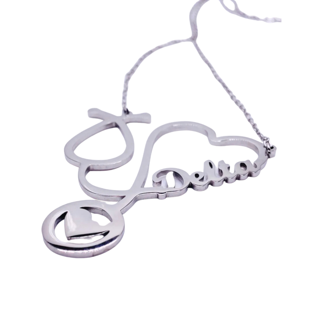 Delta Stethoscope Necklace (SS)