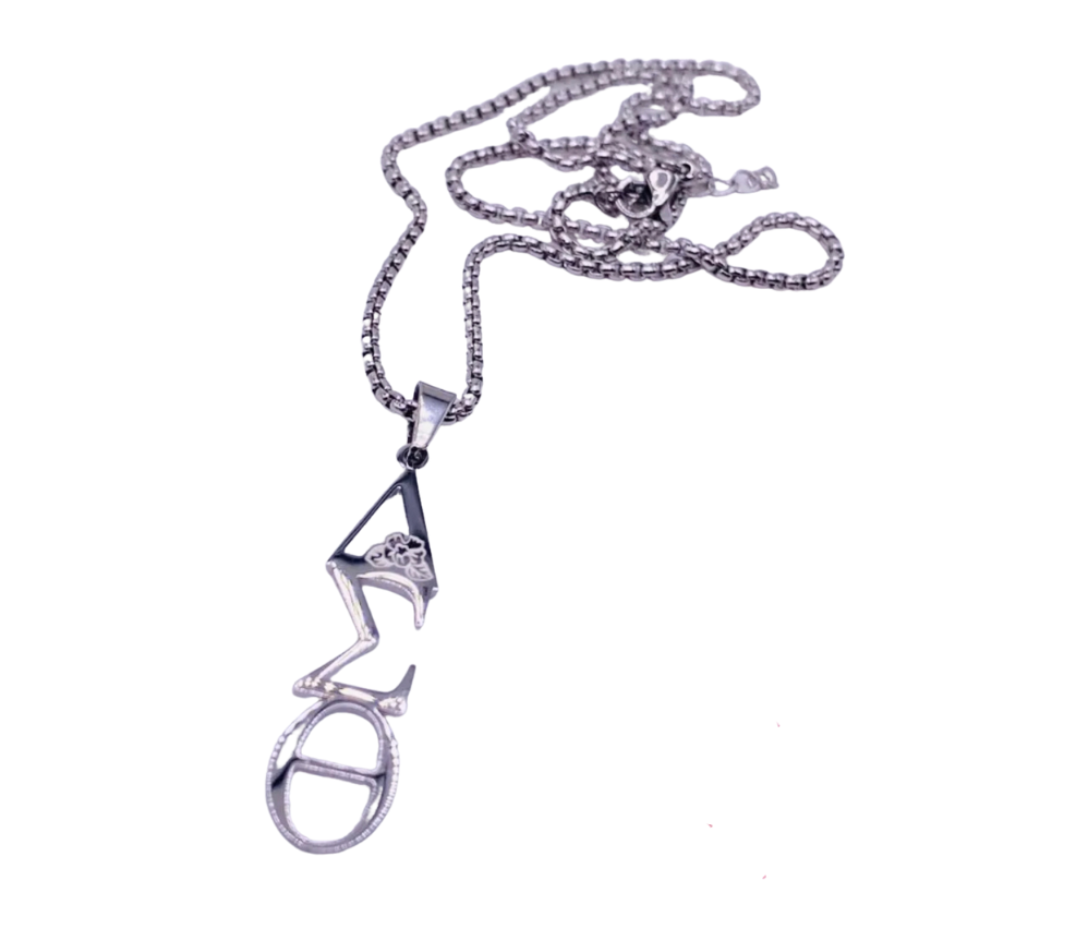 African Violet DST Necklace-Silver